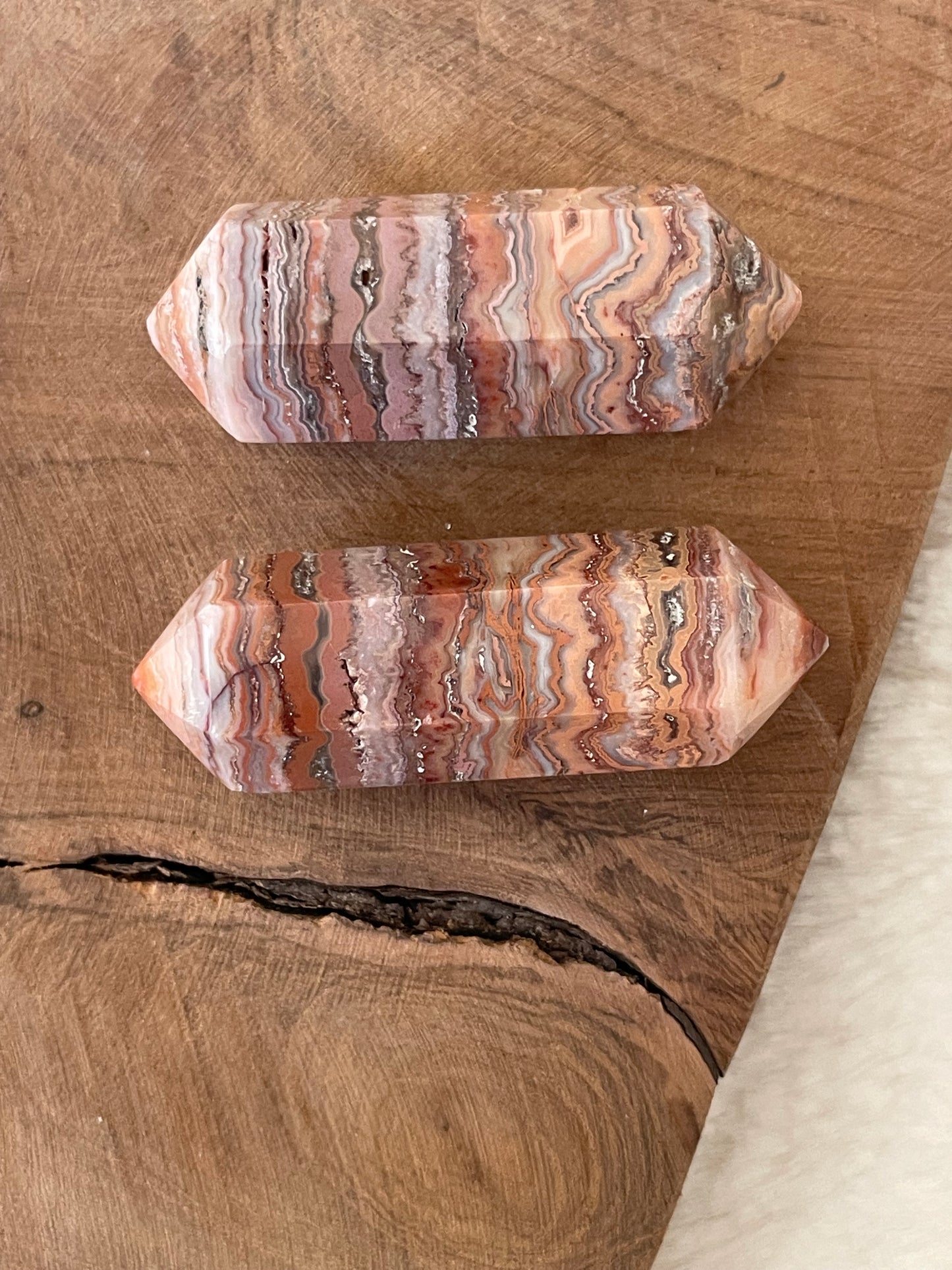 Double pointes agate crazy lace
