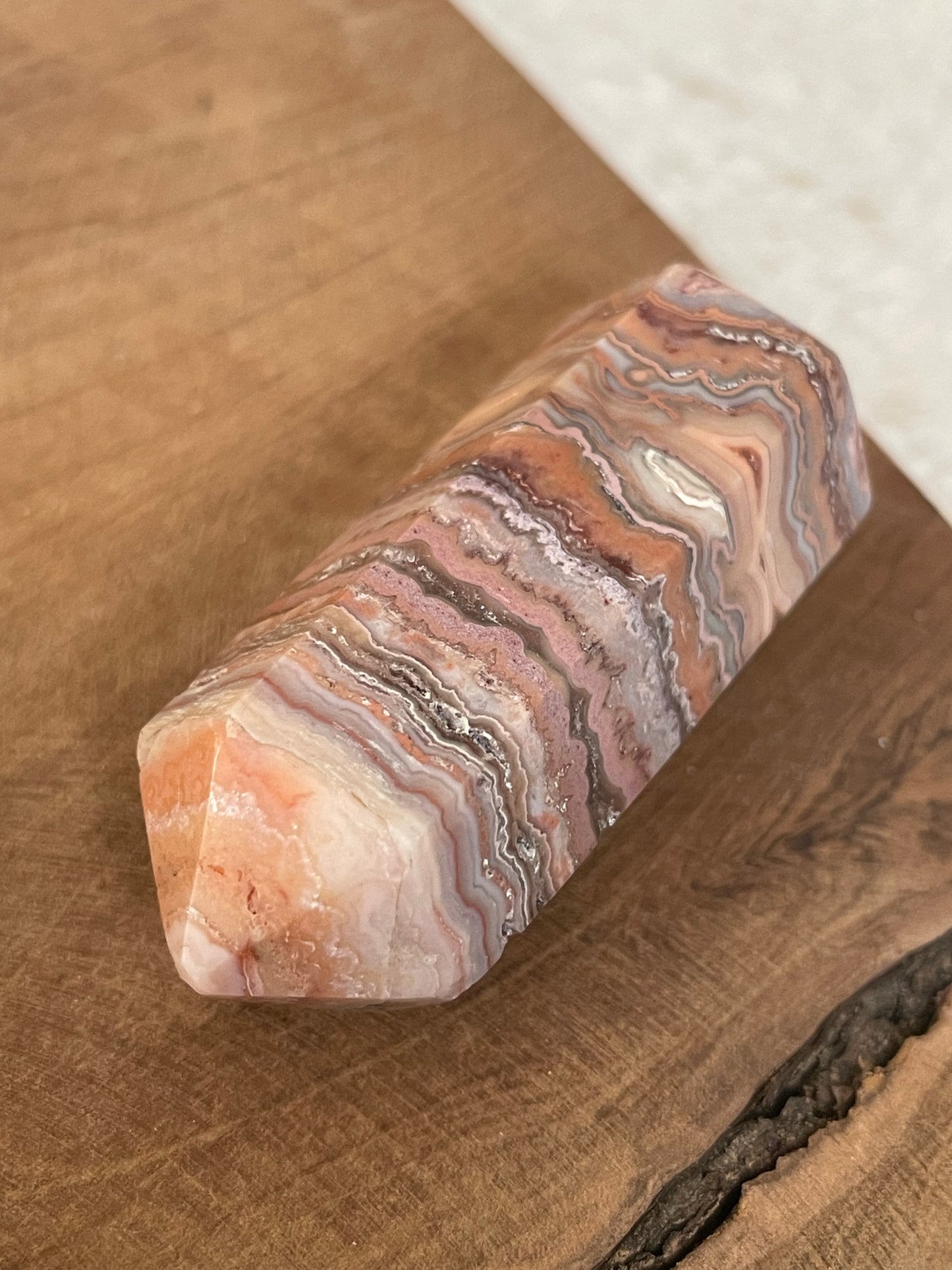 Double pointes agate crazy lace