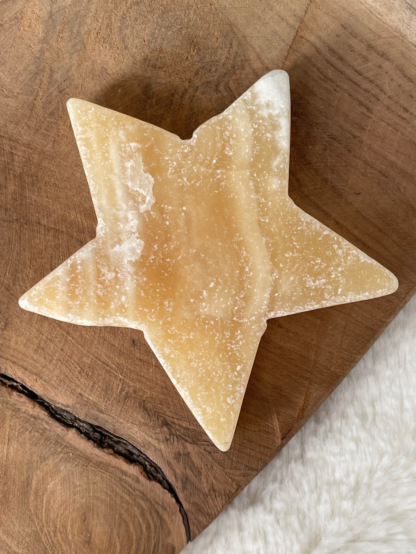 Etoile calcite jaune