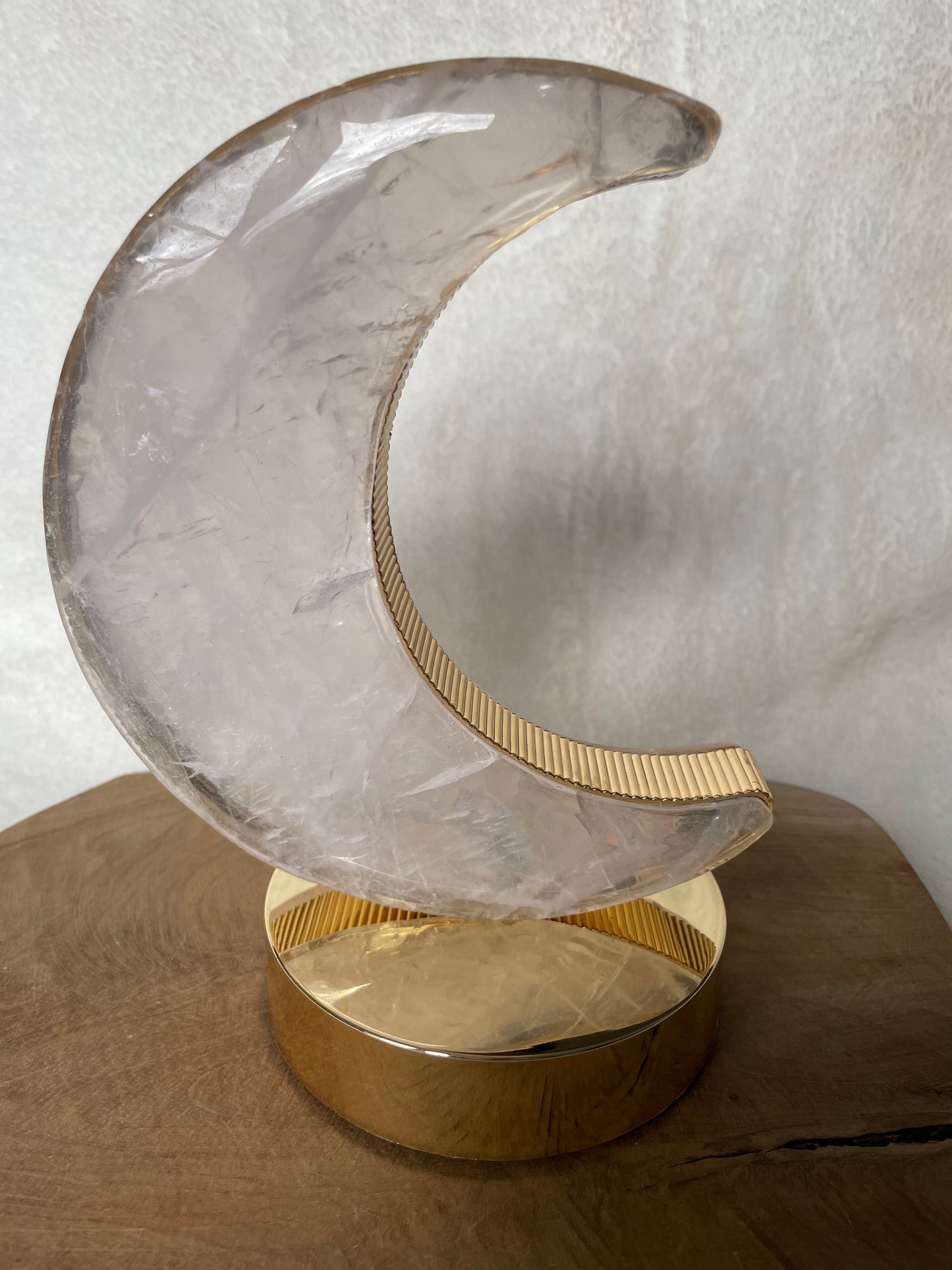 Lampe lune quartz rose