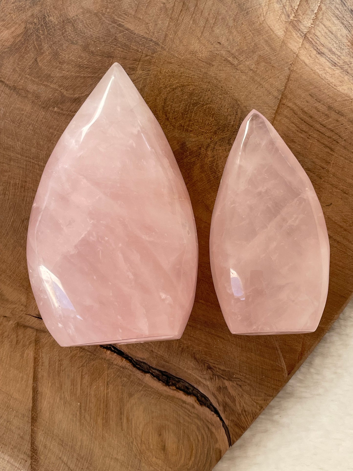 Formes libres quartz rose