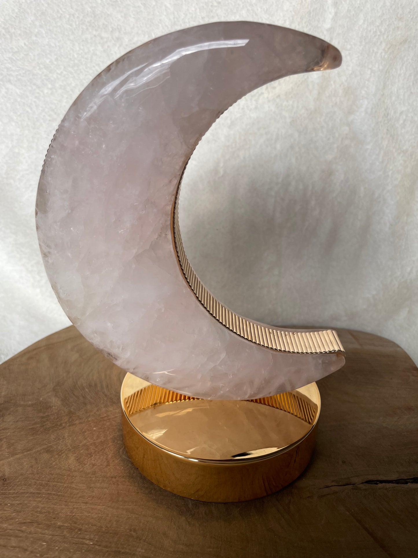 Lampe lune quartz rose