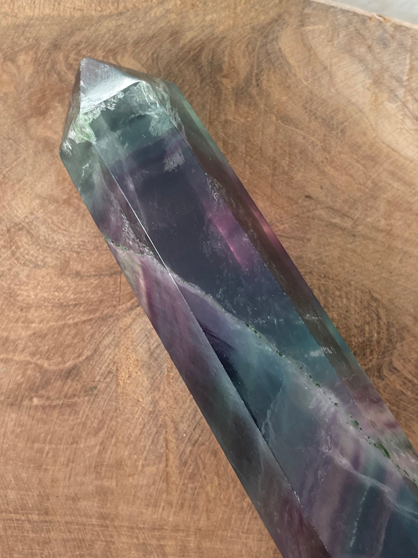 Pointe fluorite multicolore