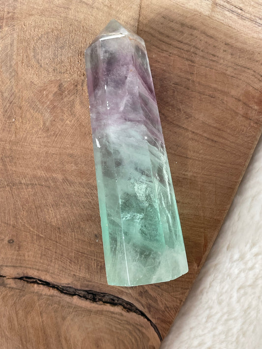 Petites pointes fluorite multicolore