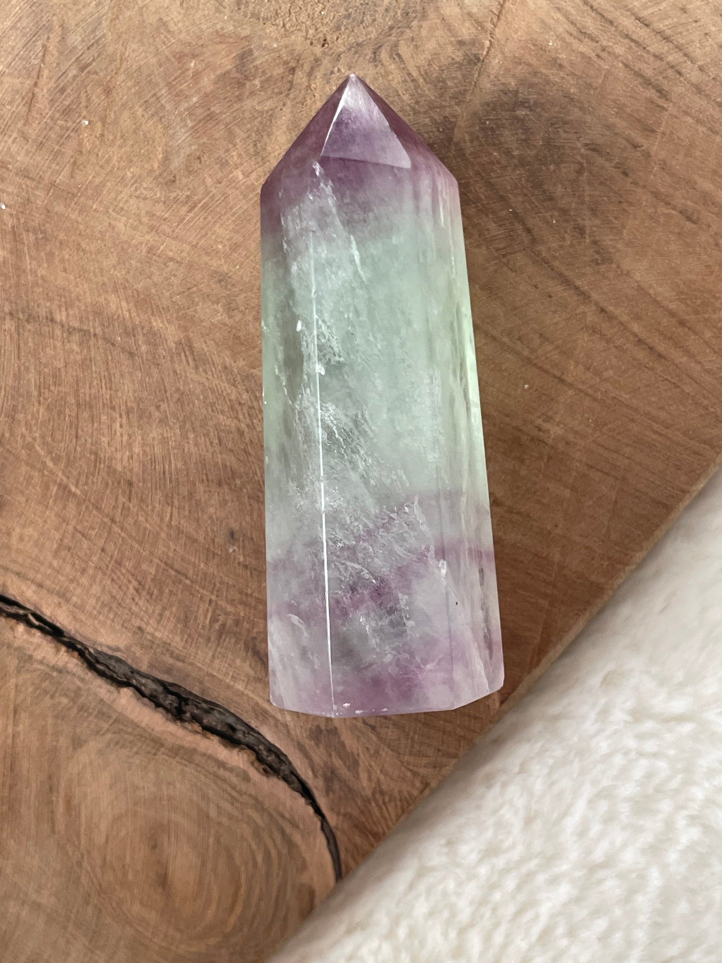 Petites pointes fluorite multicolore