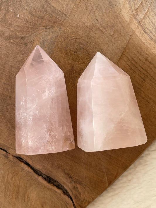 Pointes quartz rose