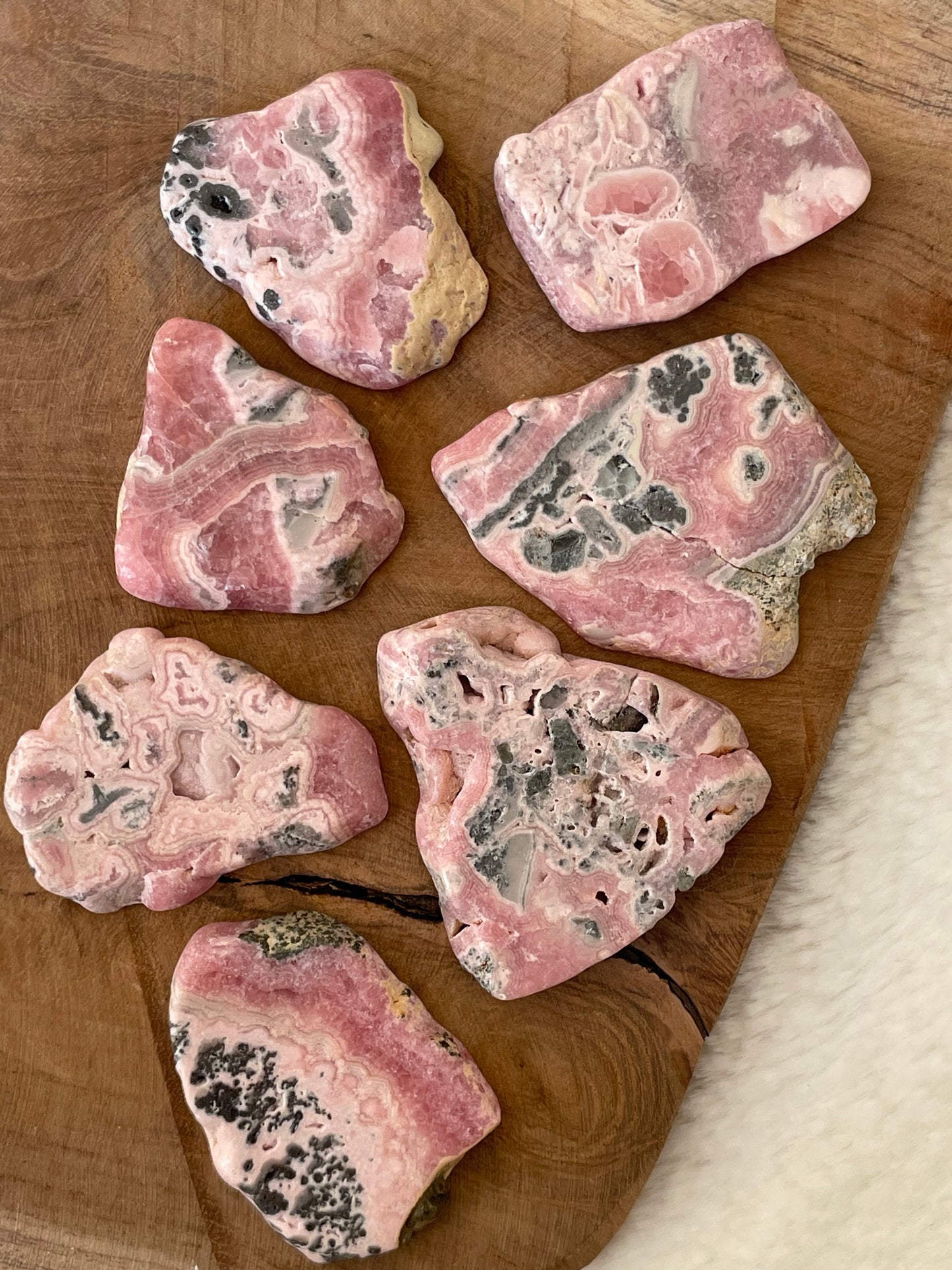 Formes libres rhodochrosite