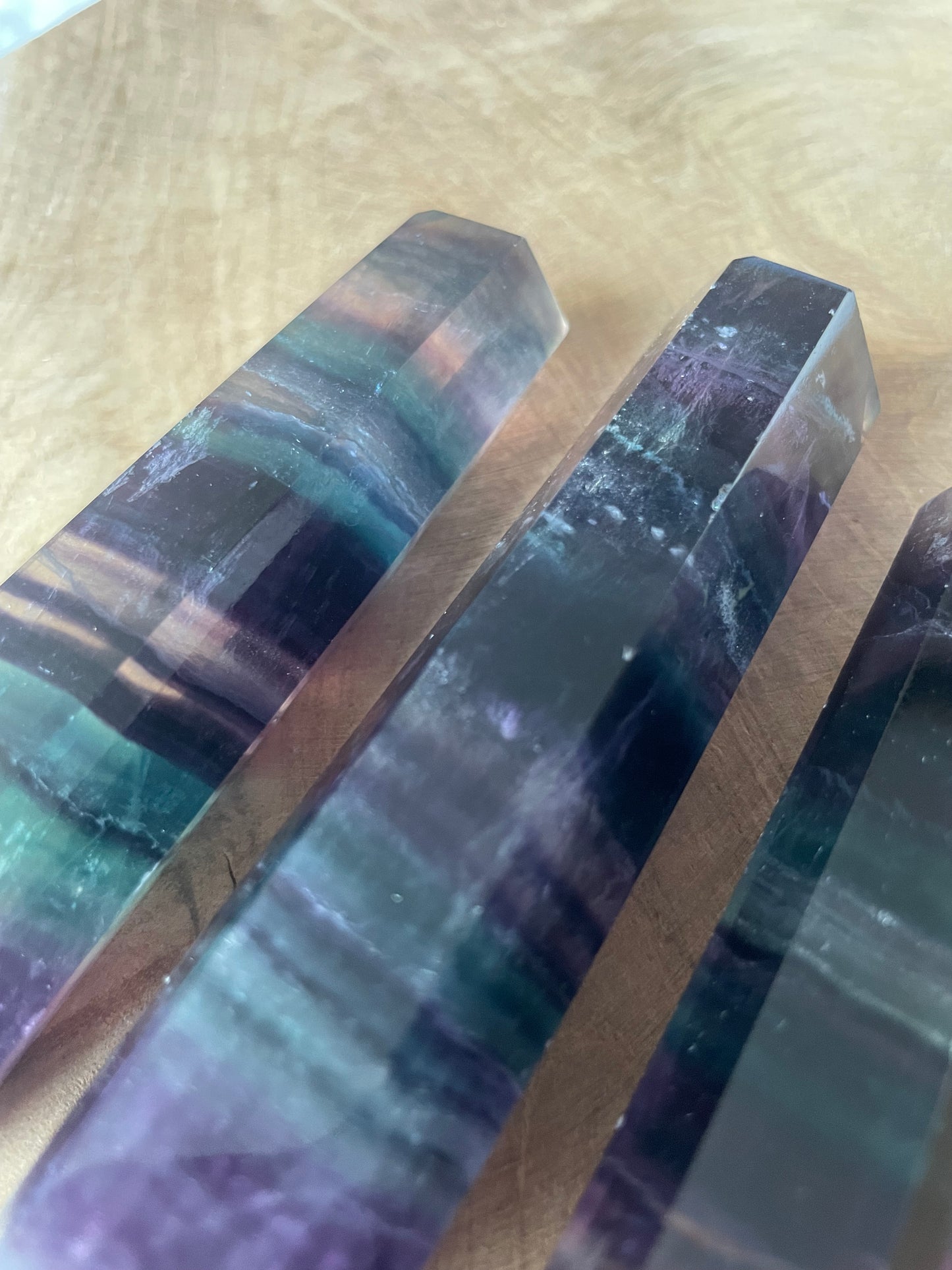 Pointes fluorite multicolore