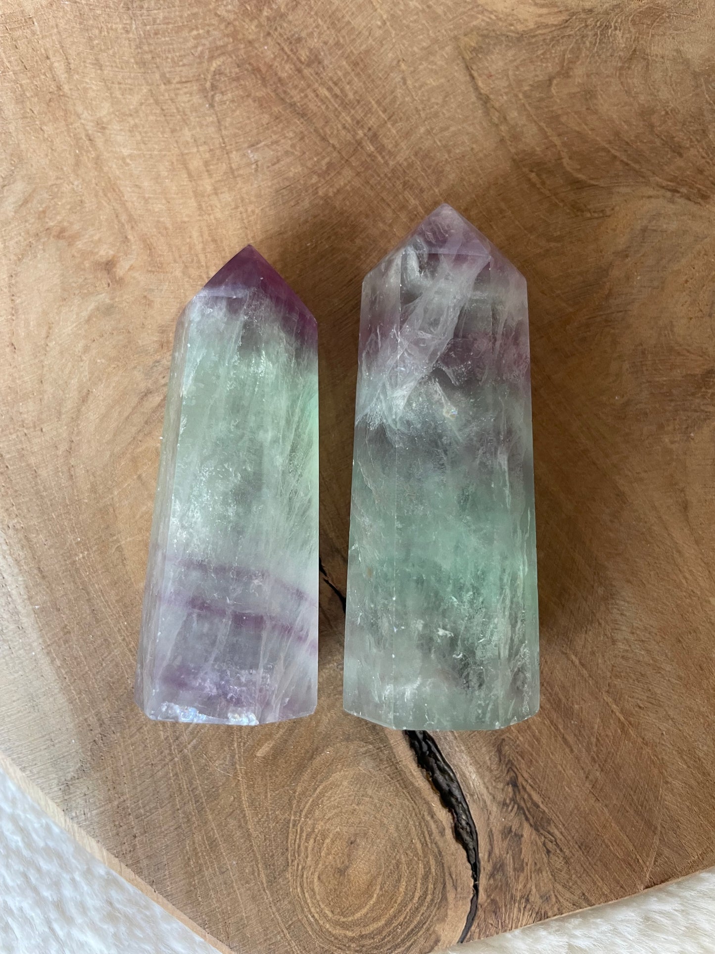 Pointes fluorite