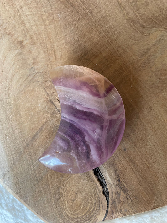 Lune fluorite candy