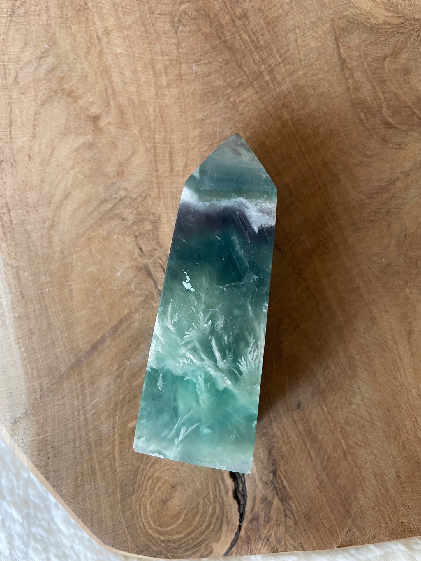 Pointe fluorite plume