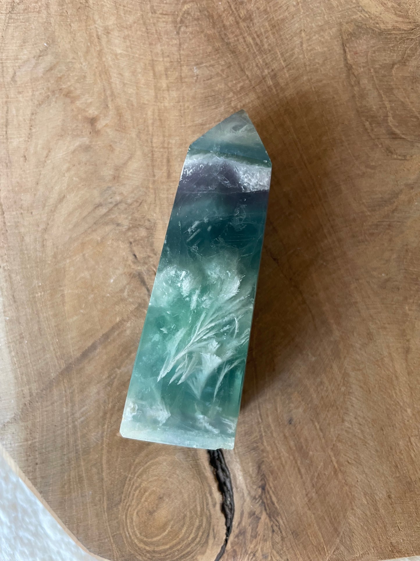 Pointe fluorite plume